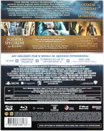 Hobbit: Bitwa Pięciu Armii 3D (Trójwymiarowa Okładka) [2xBlu-Ray 3D]+[2xBlu-Ray]