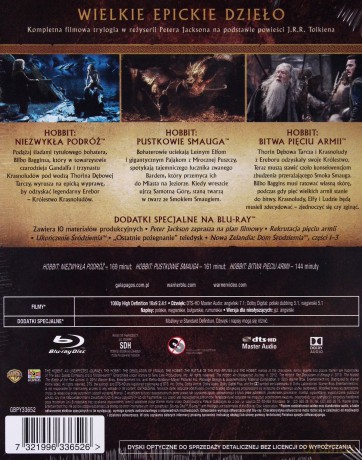 Hobbit: Trylogia (steelbook) [6xBlu-Ray]