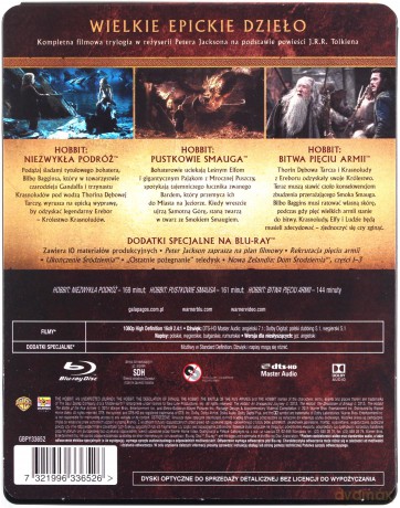 Hobbit: Trylogia (steelbook) [6xBlu-Ray]