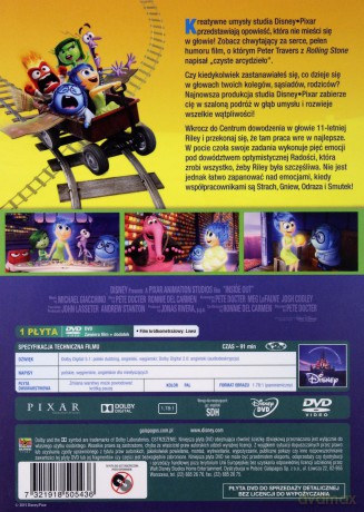 W głowie się nie mieści (wydanie specjalne z plakatem - Gniew) [DVD]
