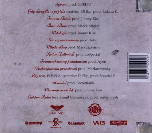 Ad. M.A: Gdy Skrzydła w Popiele, Boginie Schodzą Na Ziemię [CD]