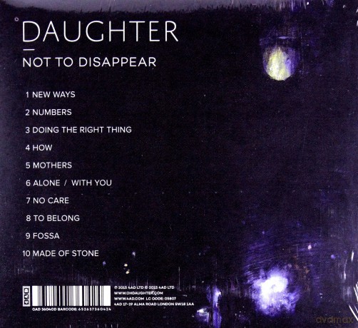Daughter: Not To Dissapear [CD]