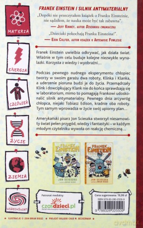 Franek Einstein i silnik antymaterialny - Jon Scieszka [KSIĄŻKA]
