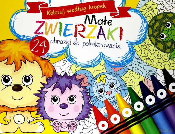 Koloruj według kropek. Małe zwierzaki [KSIĄŻKA]