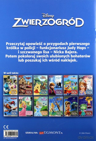 Koloruj, czytaj, naklejaj. Zwierzogród [KSIĄŻKA]