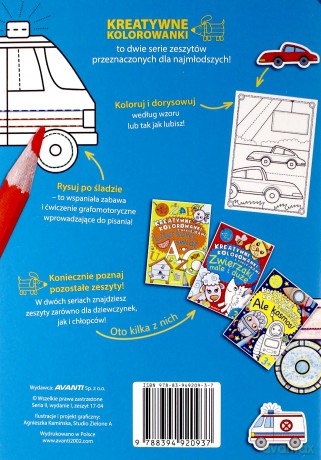 Kreatywne kolorowanki. Pojazdy [KSIĄŻKA]