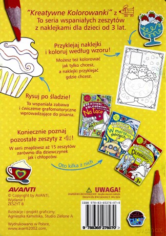 Kreatywne kolorowanki. Słodki świat [KSIĄŻKA]