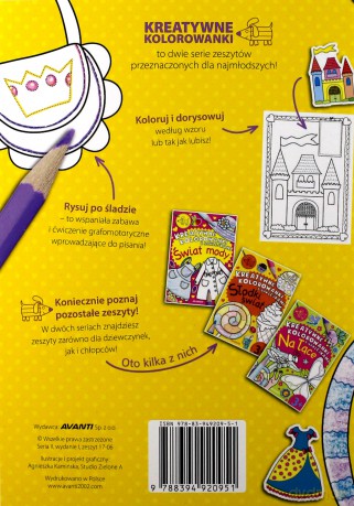 Kreatywne kolorowanki. Świat księżniczki [KSIĄŻKA]