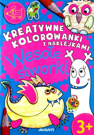 Kreatywne kolorowanki. Wesołe stworki [KSIĄŻKA]