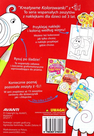 Kreatywne kolorowanki. Zwierzaki małe i duże [KSIĄŻKA]