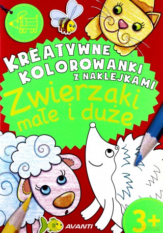 Kreatywne kolorowanki. Zwierzaki małe i duże [KSIĄŻKA]