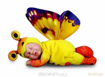 Lalka 9 Śpiący limonkowy motyl