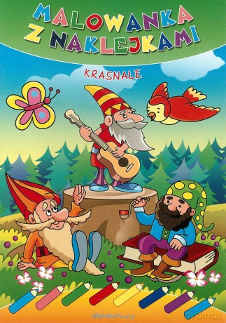 Malowanka z naklejkami. Krasnale [KSIĄŻKA]