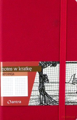Notes Kratka A6 Secesja Różowy