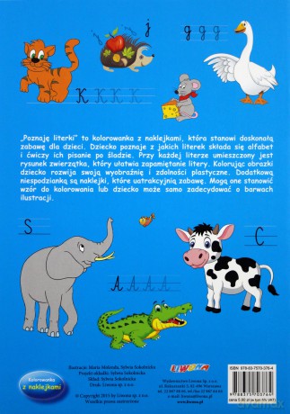 Poznaję literki ze zwierzętami [KSIĄŻKA]