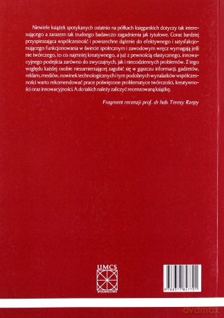 Twórczość - Kreatywność - Innowacyjność [KSIĄŻKA]