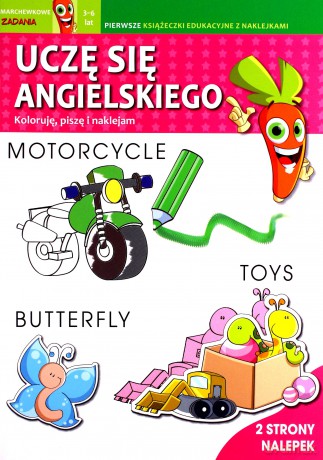 Uczę się angielskiego. Koloruję, piszę i naklejam [KSIĄŻKA]