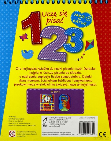 Uczę się pisać 1, 2, 3 [KSIĄŻKA]