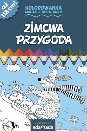 Zimowa przygoda. Kolorowanka. Maluję i opowiadam - Paweł Mazur [KSIĄŻKA]