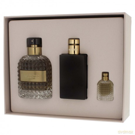 Valentino Uomo Zestaw Woda toaletowa 100 ml spray + A/S balm 100 ml + Woda toaletowa 4 ml