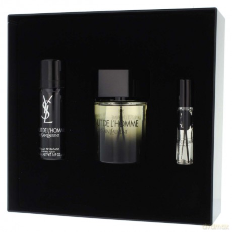 Yves Saint Laurent La Nuit De L Homme Zestaw EWoda toaletowa 100 ml spray + pianka do golenia 50 ml + Woda toaletowa 10 ml