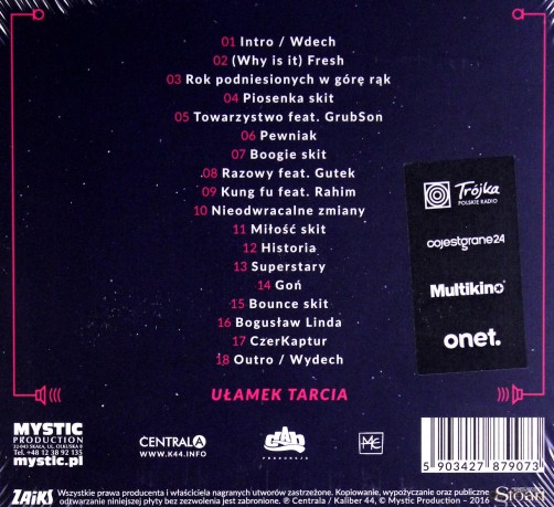 Kaliber 44: Ułamek tarcia (digipack) [CD]