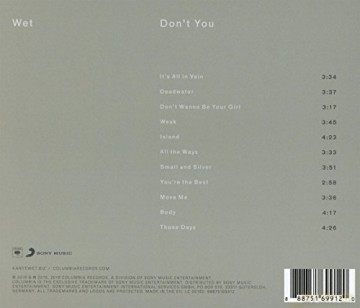Wet: Don't You [CD]