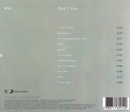 Wet: Don't You [CD]