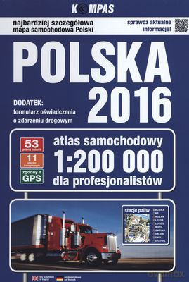 Atlas samochodowy dla profesjonalistów 1:200 000 Polska 2016 (twarda) [KSIĄŻKA]