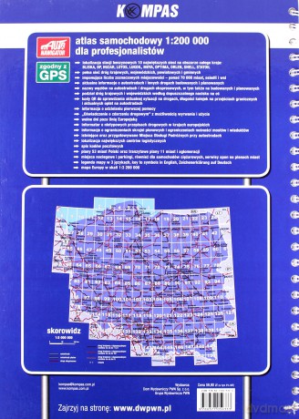 Atlas samochodowy dla profesjonalistów 1:200 000 Polska 2016 (twarda) [KSIĄŻKA]