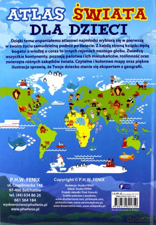 Atlas świata dla dzieci (twarda) [KSIĄŻKA]