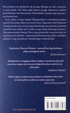 Bitwa w labiryncie. Percy Jackson i bogowie olimpijscy (Tom 4) - Rick Riordan [KSIĄŻKA]