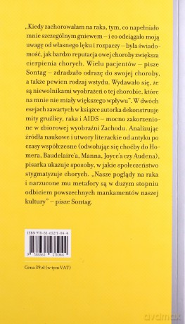 Choroba jako metafora - Susan Sontag [KSIĄŻKA]