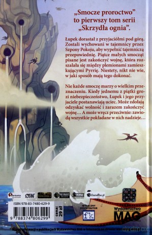 Smocze proroctwo (Tom 1) Skrzydła ognia - Tui T. Sutherland (twarda) [KSIĄŻKA]