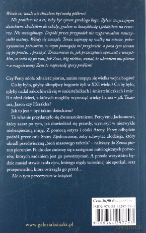 Złodziej pioruna. Percy Jackson i bogowie olimpijscy (Tom 1) - Rick Riordan [KSIĄŻKA]