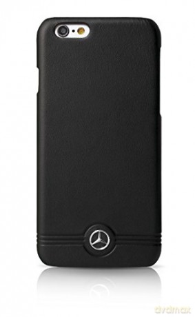 Mercedes Pure Line skórzany pokrowiec na iPhone 6/6S czarny