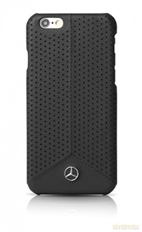 Mercedes Pure Line skórzany pokrowiec na iPhone 6/6S czarny