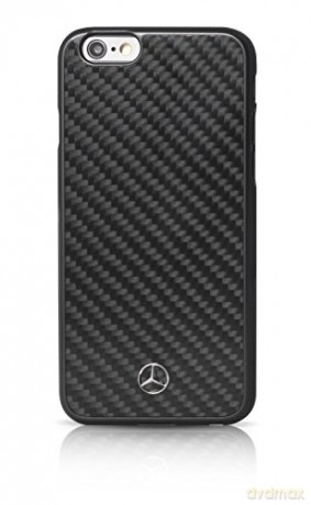Mercedes Dynamic Real Carbon Fiber twrady pokrowiec na iPhone 6/6S czarny