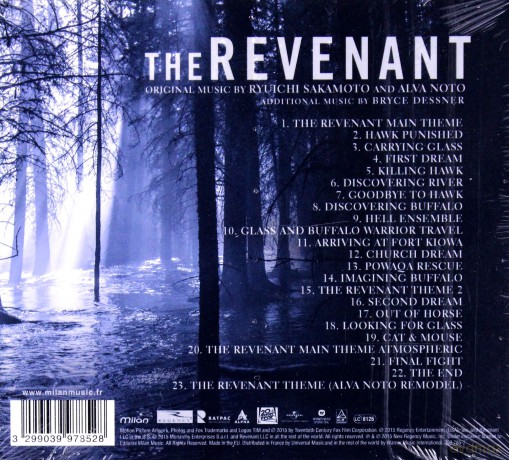 The Revenant soundtrack (Zjawa) (Ryuichi Sakamoto & Noto Alva) [CD]