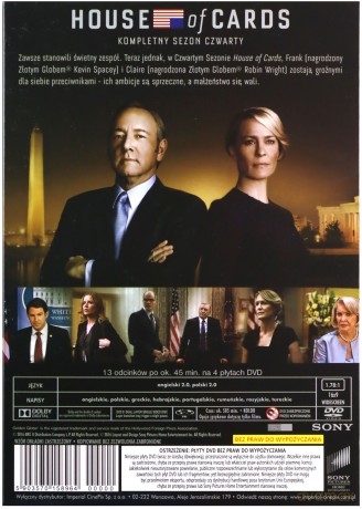 House of Cards Sezon 4 [4DVD]