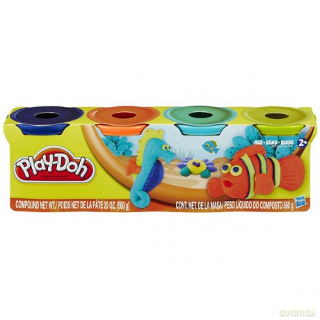 HASBRO PlayDoh 4 Tuby, Bold Colors
