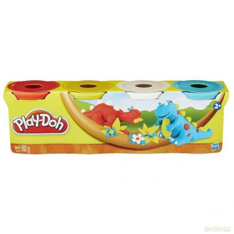 HASBRO PlayDoh 4 Tuby, Classic Colors