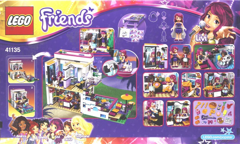 LEGO Friends Dom gwiazdy pop Livi (41135) [KLOCKI]