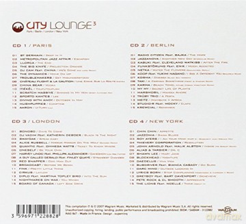Various Artists: City Lounge 3-Paris/Berlin/London/New York [4CD]