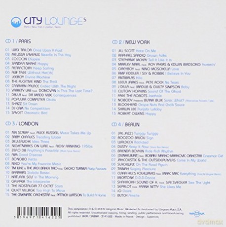 Various Artists: City Lounge 5-Paris/New York/London/Berlin [4CD]