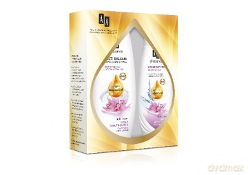 AA Zestaw prezentowy Oil Essence (balsam do ciała 400ml+kremowy żel do mycia 250ml)