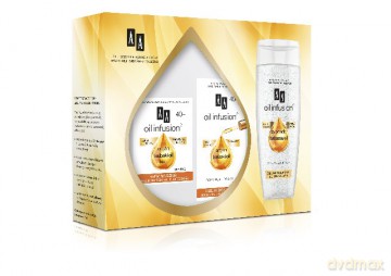 AA Zestaw prezentowy Oil Infusion (krem na dzien 50ml+olejek do twarzy 15ml+żel micelarny 200ml)