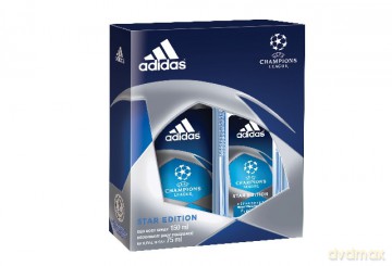 Adidas Zestaw prezentowy Champions League Star Edition (deo spray 150ml+deo w szkle 75ml)