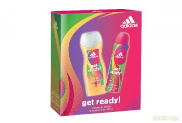 Adidas Zestaw prezentowy Get Ready for Her (deo spray 150ml+żel pod prysznic 250ml)