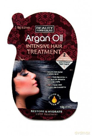 Beauty Formulas Hair Care Kuracja dwufazowa do włosów z olejkiem arganowym saszetka 24 g (6g+18g)